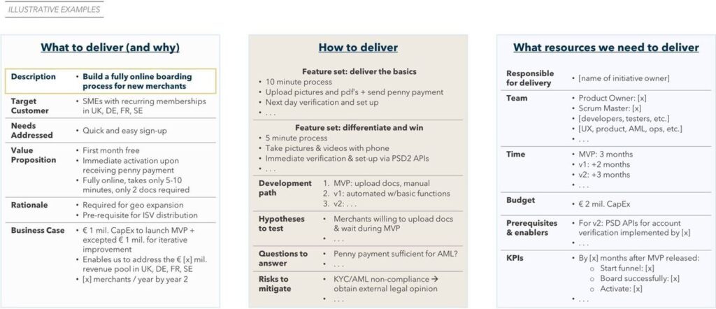 FIGURE 4: Example Initiative Scoping Framework (to be used for each major initiative)