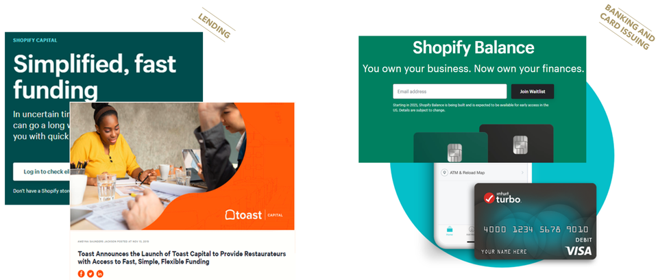 FIGURE 5: Selected Examples of Expansion Initiatives Beyond Payments